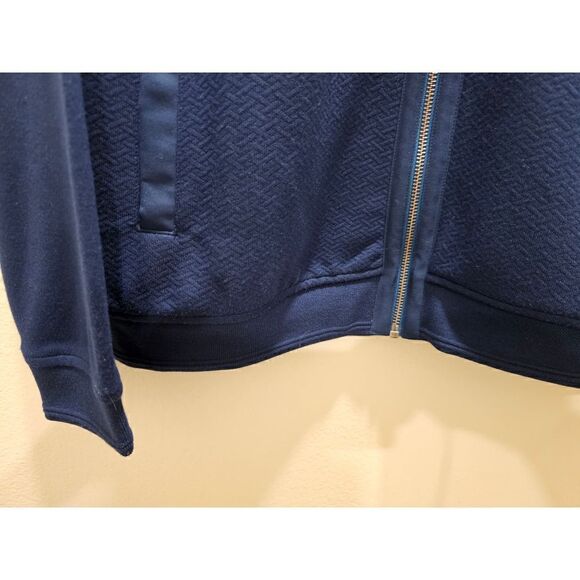 Ted Baker Men's Navy Blue Zip Front Jacket Size 5 - Picture 5 of 10